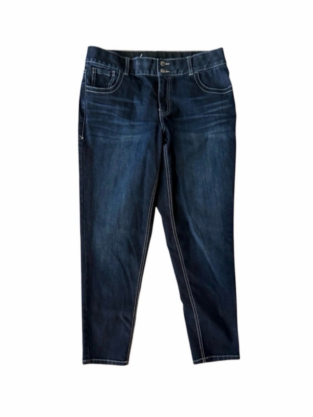 Lane Bryant T3 Tighter Tummy Straight Leg Jeans Size 14 Dark Wash Stretch